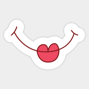 FUNNY FACE MASK Sticker